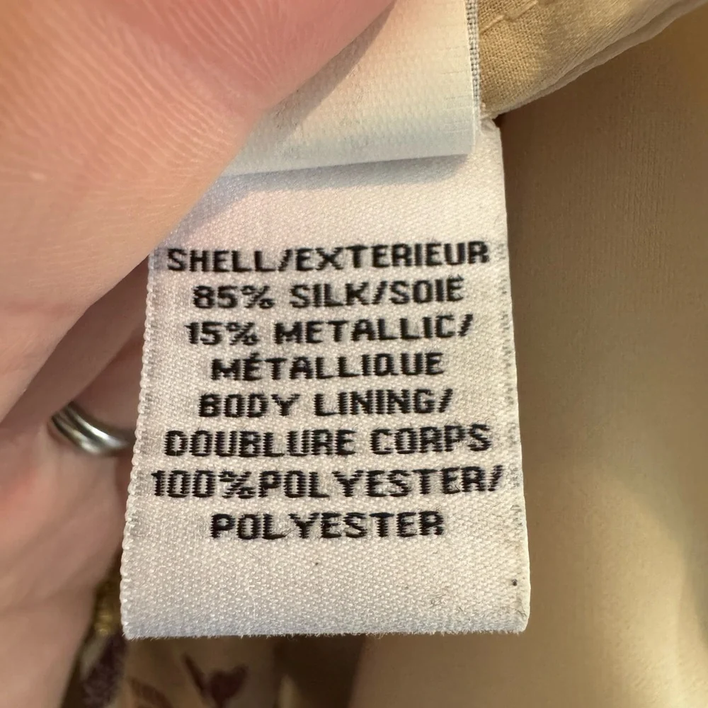 Diane Von Furstenberg Layla Gold Leaf Dress - Picture 10 of 11